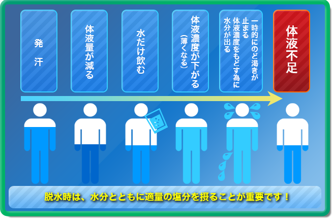 熱中症対策は水分だけ？