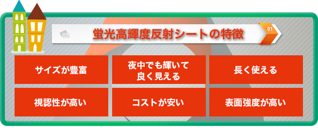 蛍光高輝度反射シートは安全を実現させる