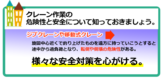 工事現場に欠かせないクレーン