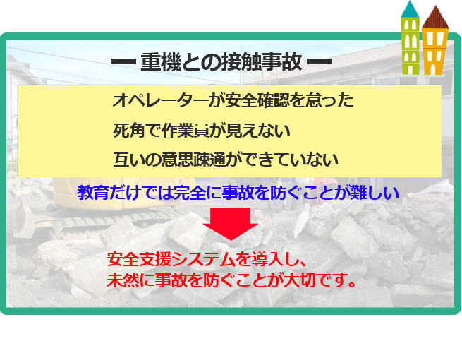 重機による事故を防ぐために